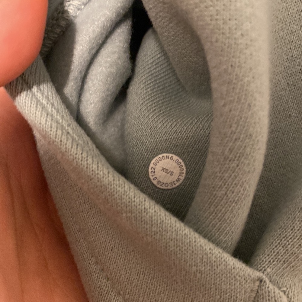 Lululemon scuba oversized full zip hoodie XS/S NWT silver blue - Picture 2 of 4